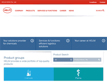 Tablet Screenshot of helmindia.com